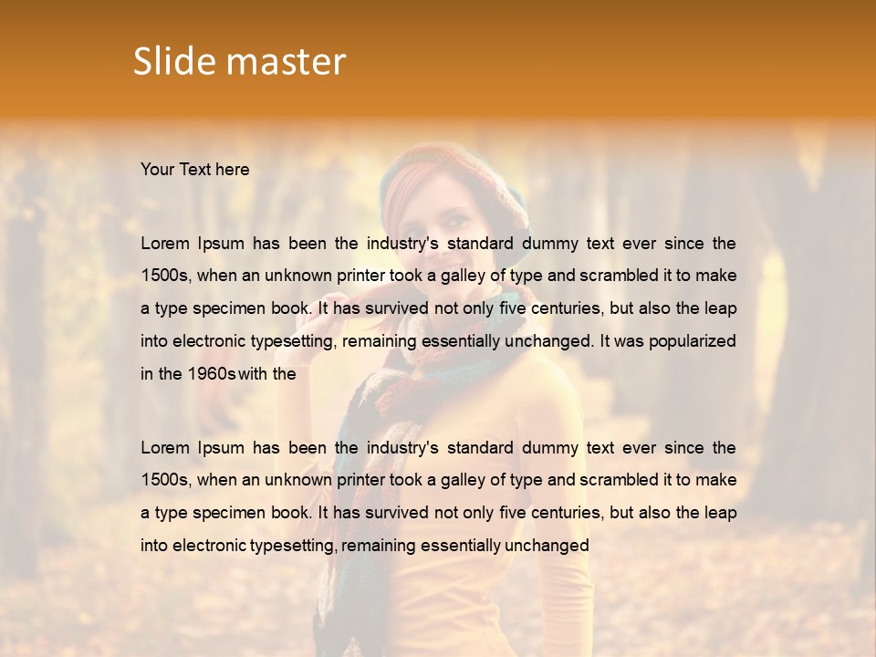 Fall Comfortable Human PowerPoint Template
