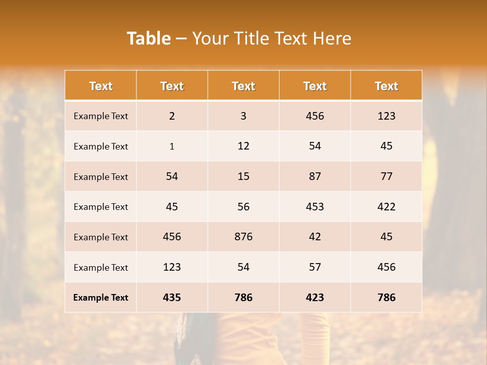 Fall Comfortable Human PowerPoint Template