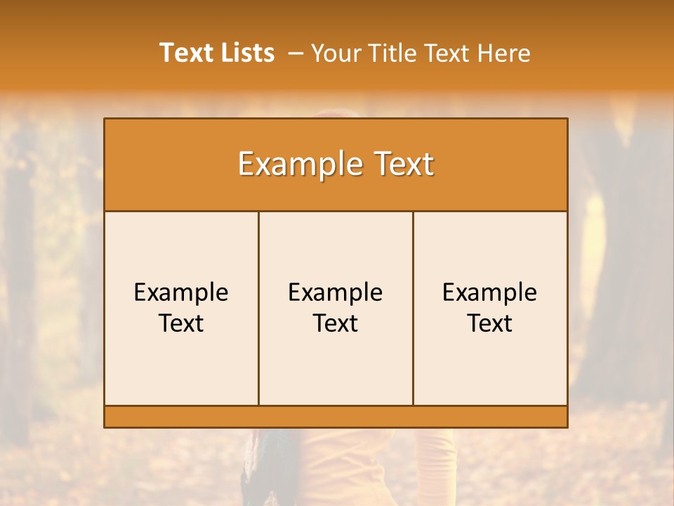 Fall Comfortable Human PowerPoint Template