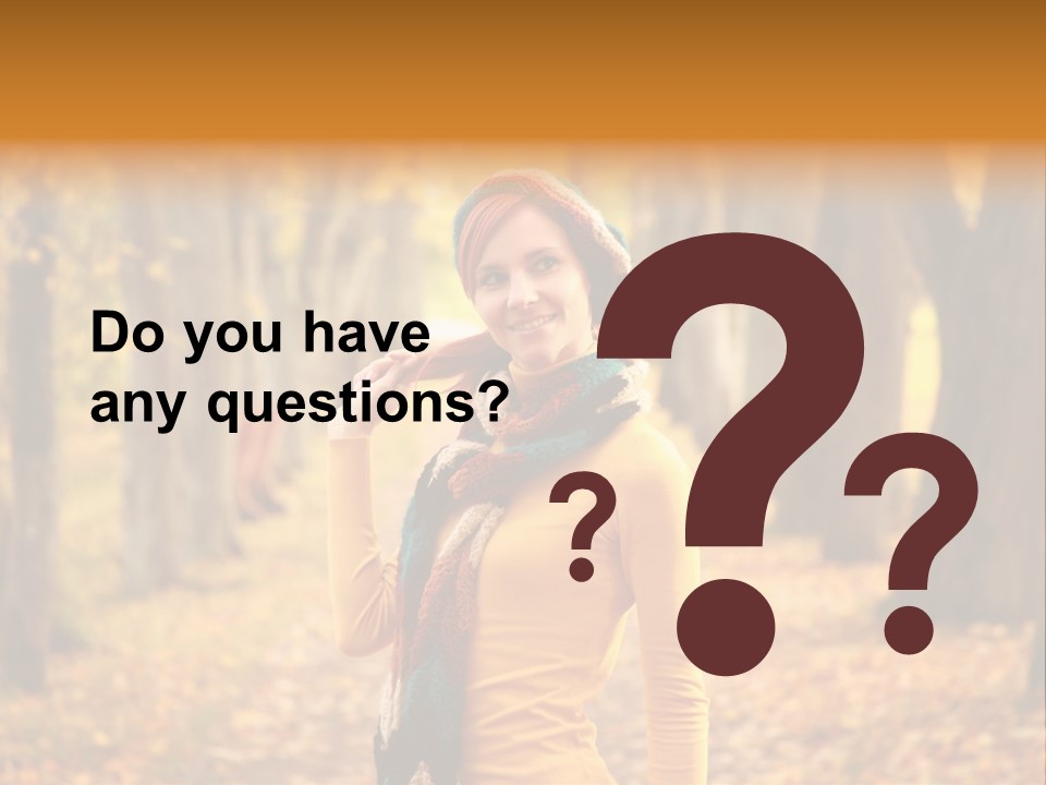 Fall Comfortable Human PowerPoint Template