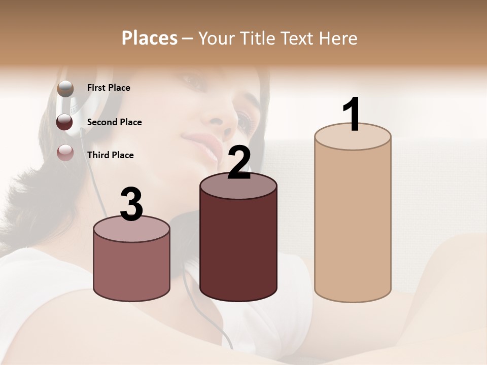 Comfort Young Girl PowerPoint Template