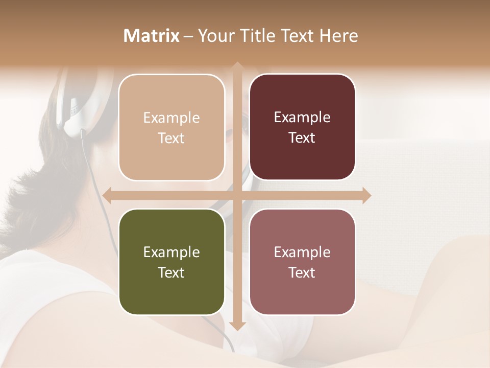 Comfort Young Girl PowerPoint Template