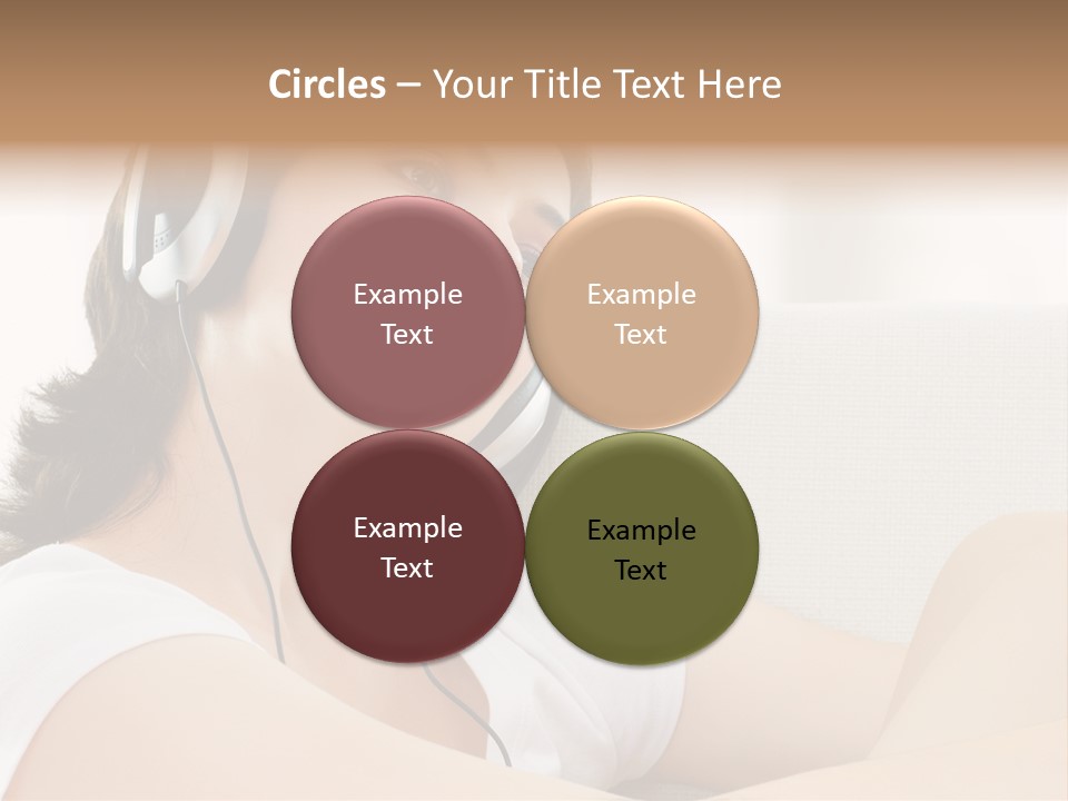 Comfort Young Girl PowerPoint Template