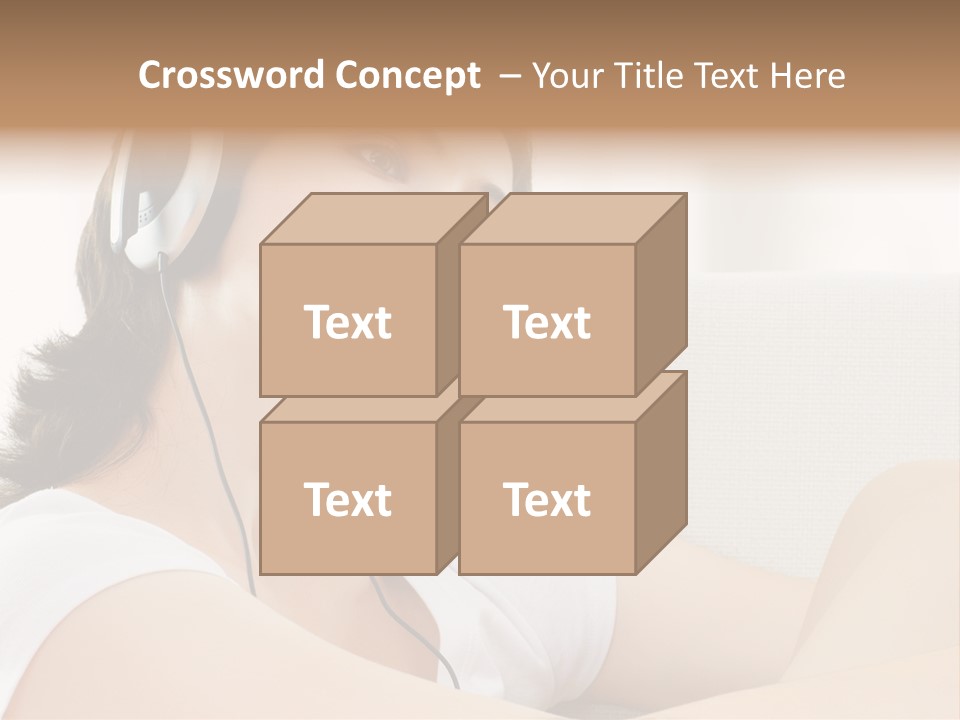 Comfort Young Girl PowerPoint Template