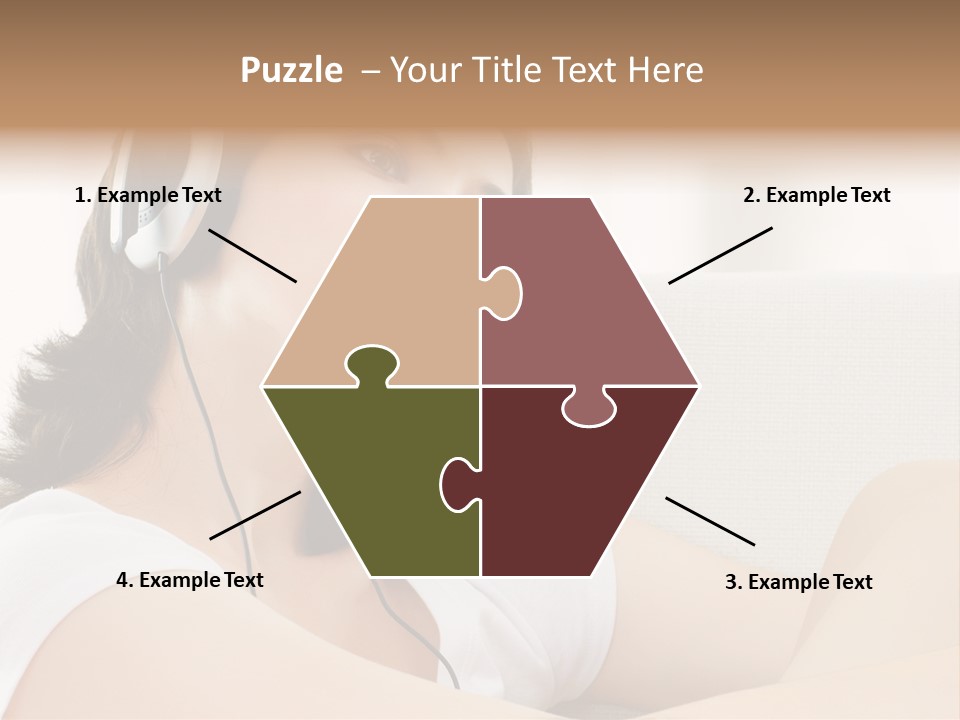 Comfort Young Girl PowerPoint Template