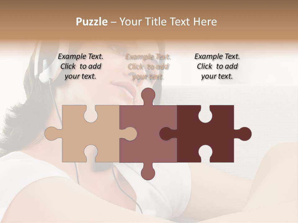 Comfort Young Girl PowerPoint Template