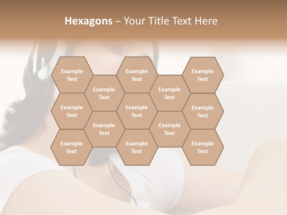 Comfort Young Girl PowerPoint Template