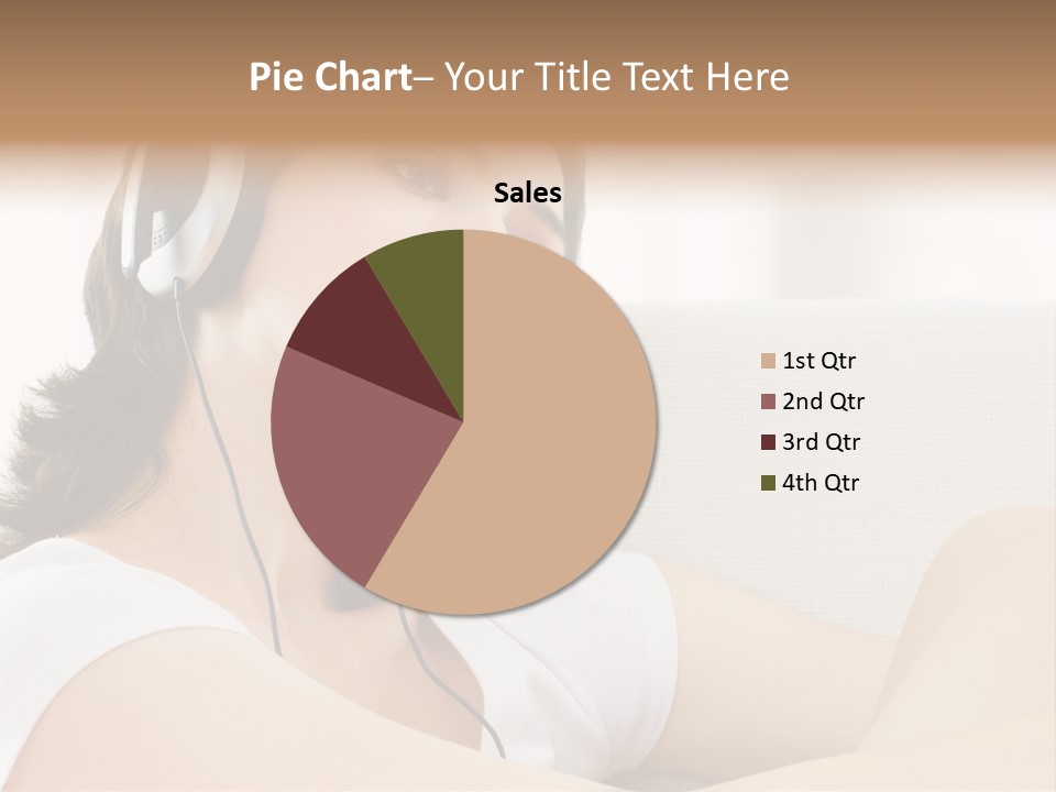 Comfort Young Girl PowerPoint Template