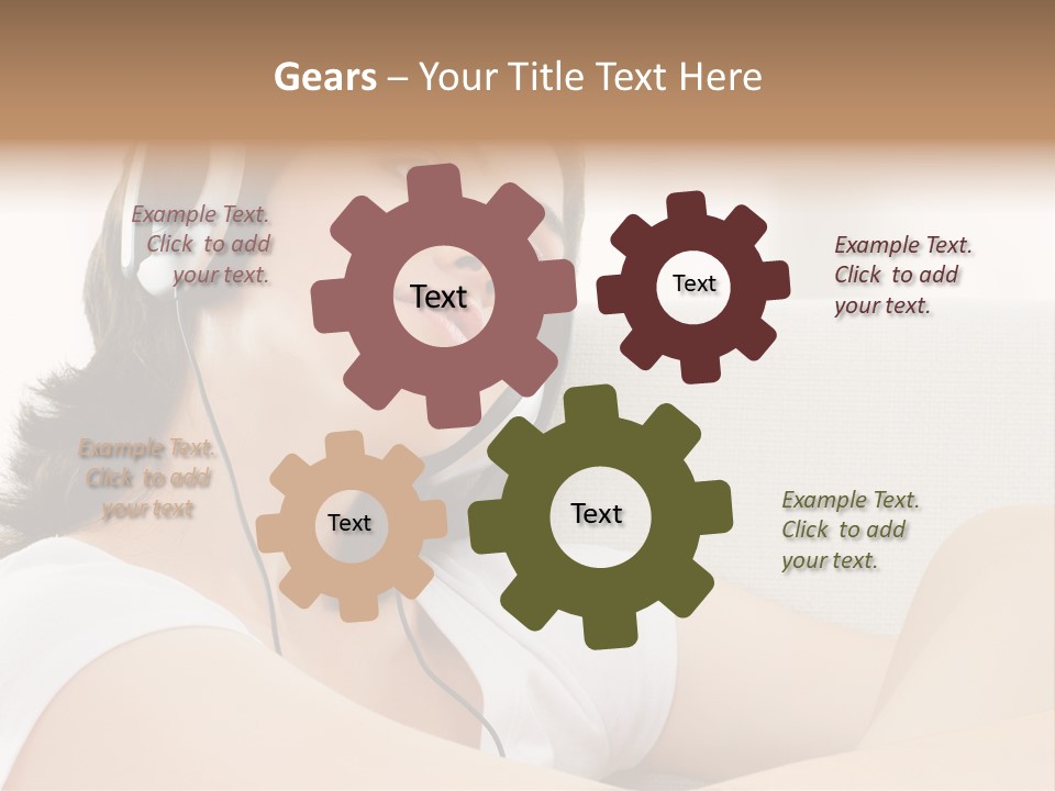 Comfort Young Girl PowerPoint Template