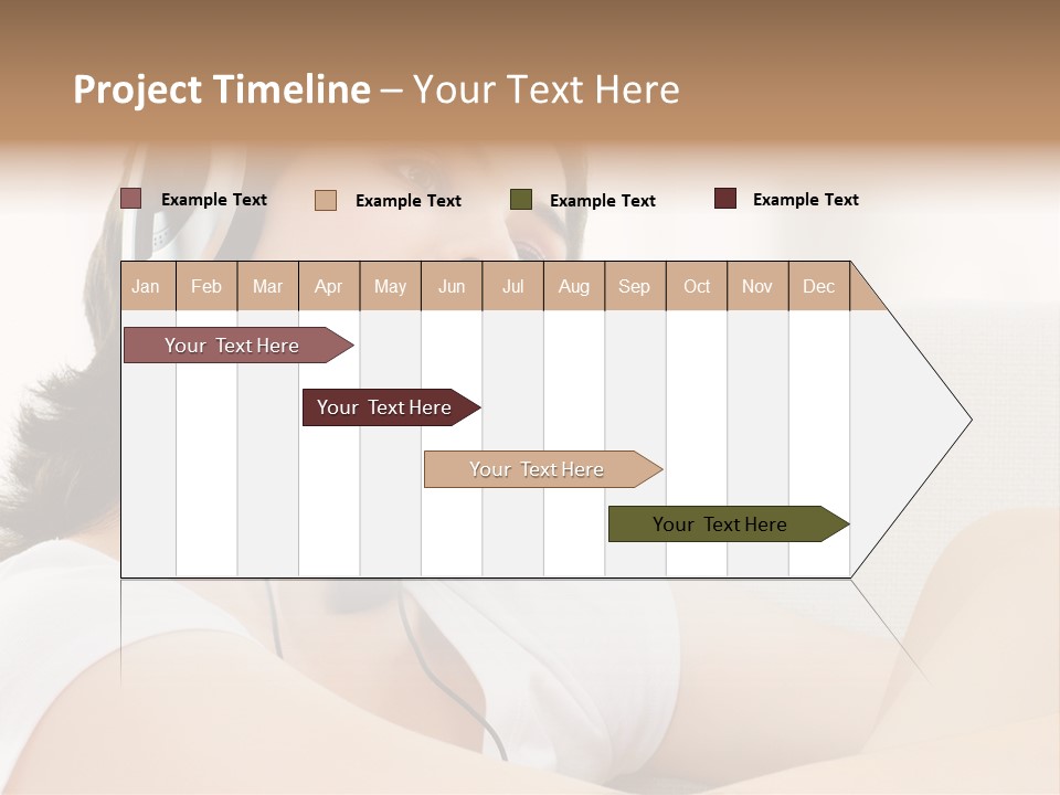 Comfort Young Girl PowerPoint Template