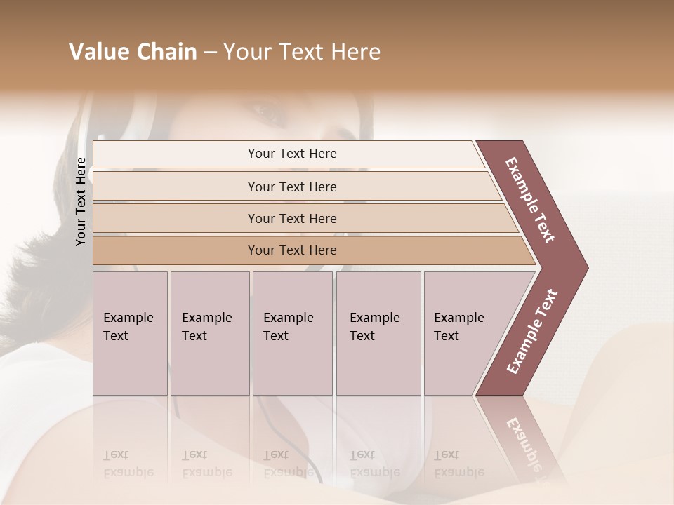 Comfort Young Girl PowerPoint Template