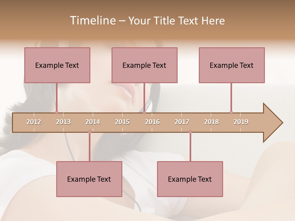 Comfort Young Girl PowerPoint Template