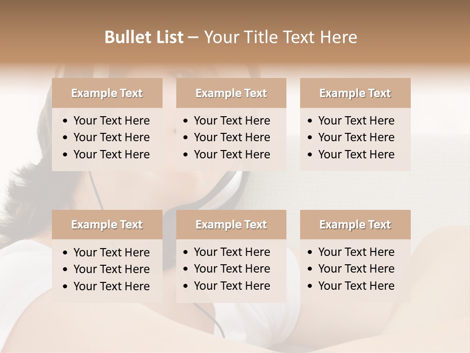 Comfort Young Girl PowerPoint Template