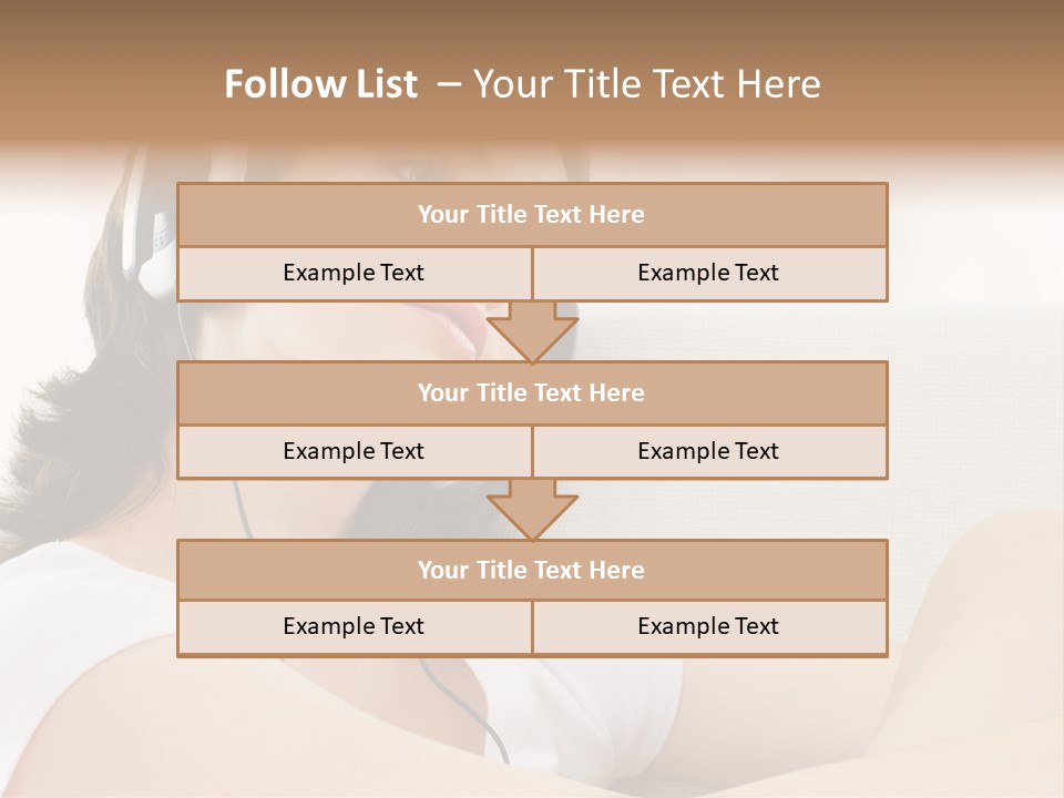 Comfort Young Girl PowerPoint Template