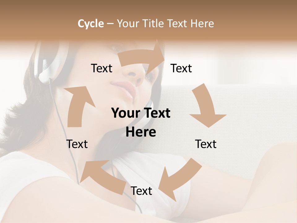 Comfort Young Girl PowerPoint Template