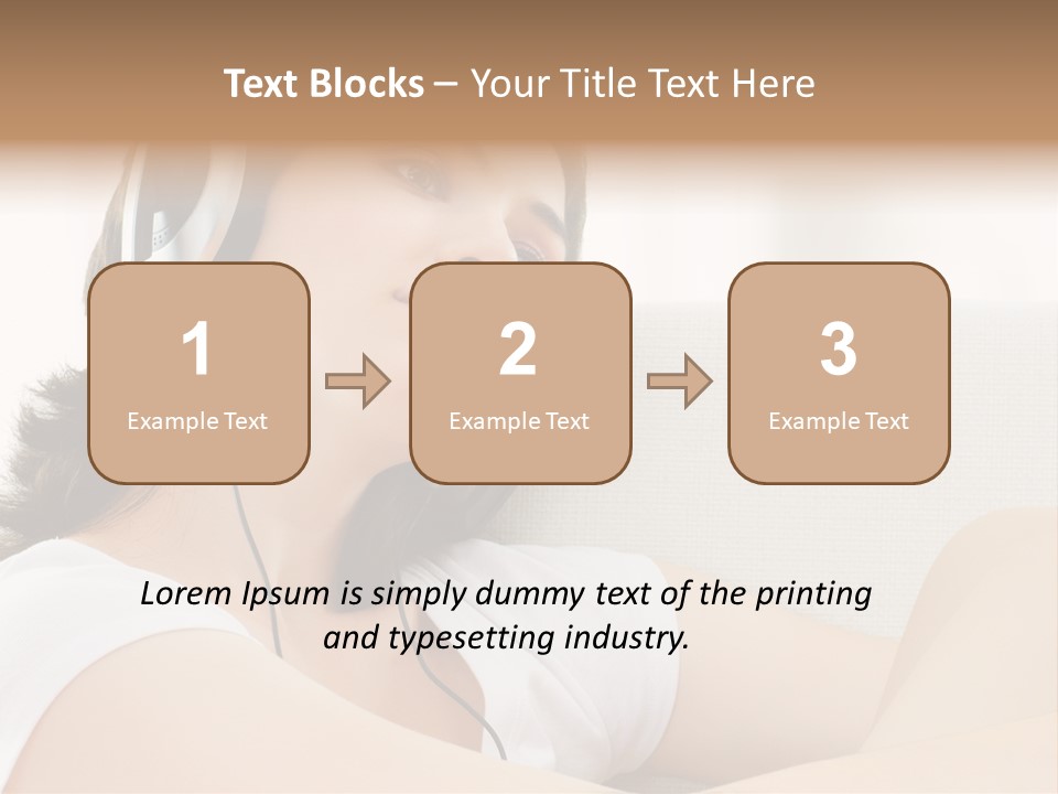 Comfort Young Girl PowerPoint Template