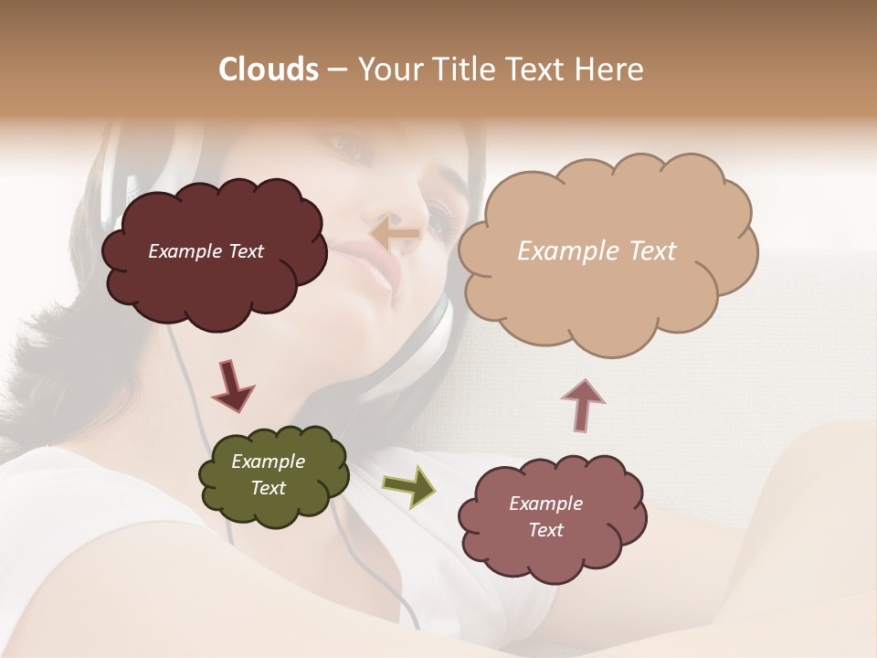 Comfort Young Girl PowerPoint Template