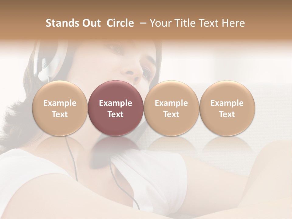 Comfort Young Girl PowerPoint Template