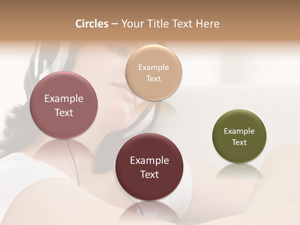 Comfort Young Girl PowerPoint Template