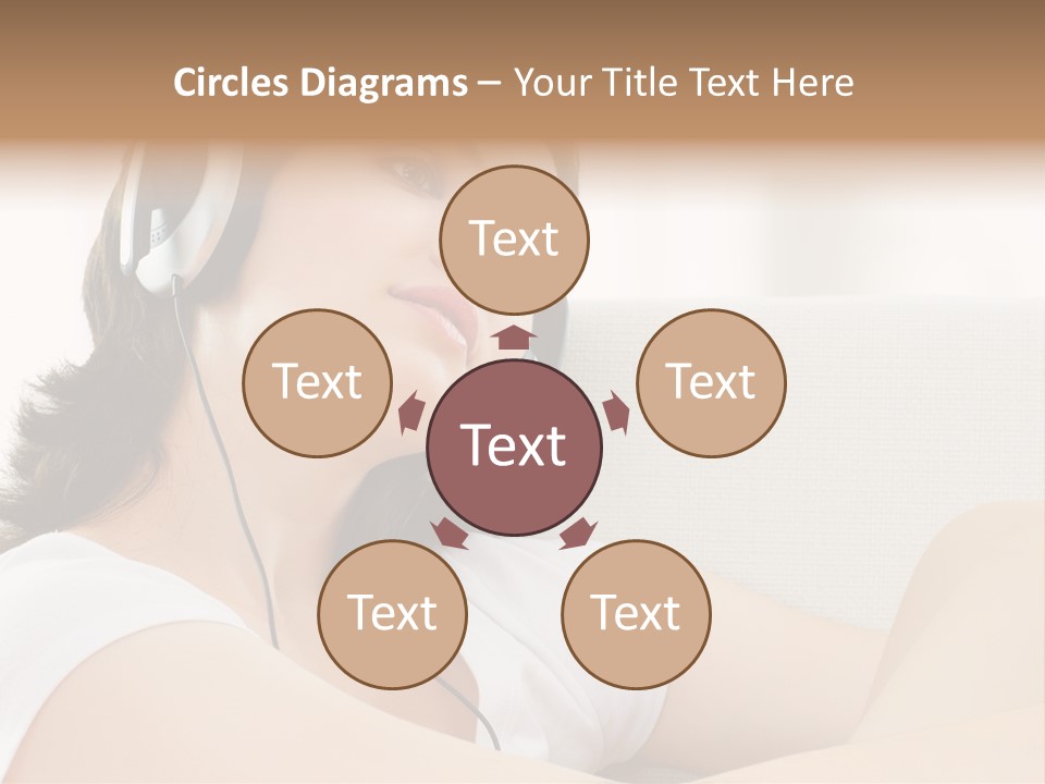 Comfort Young Girl PowerPoint Template