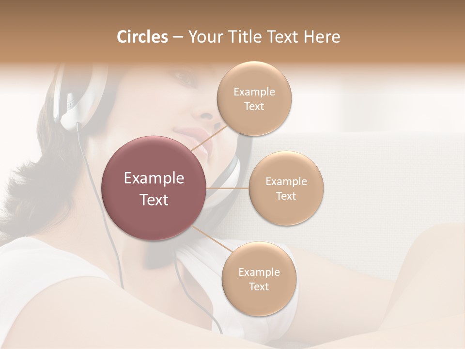 Comfort Young Girl PowerPoint Template