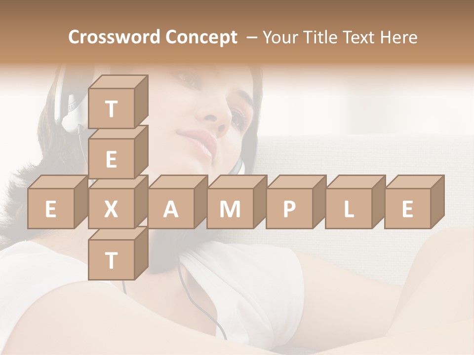 Comfort Young Girl PowerPoint Template