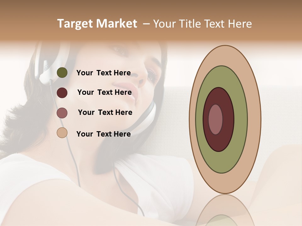 Comfort Young Girl PowerPoint Template