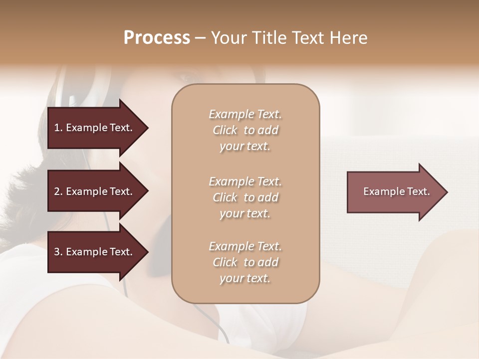 Comfort Young Girl PowerPoint Template