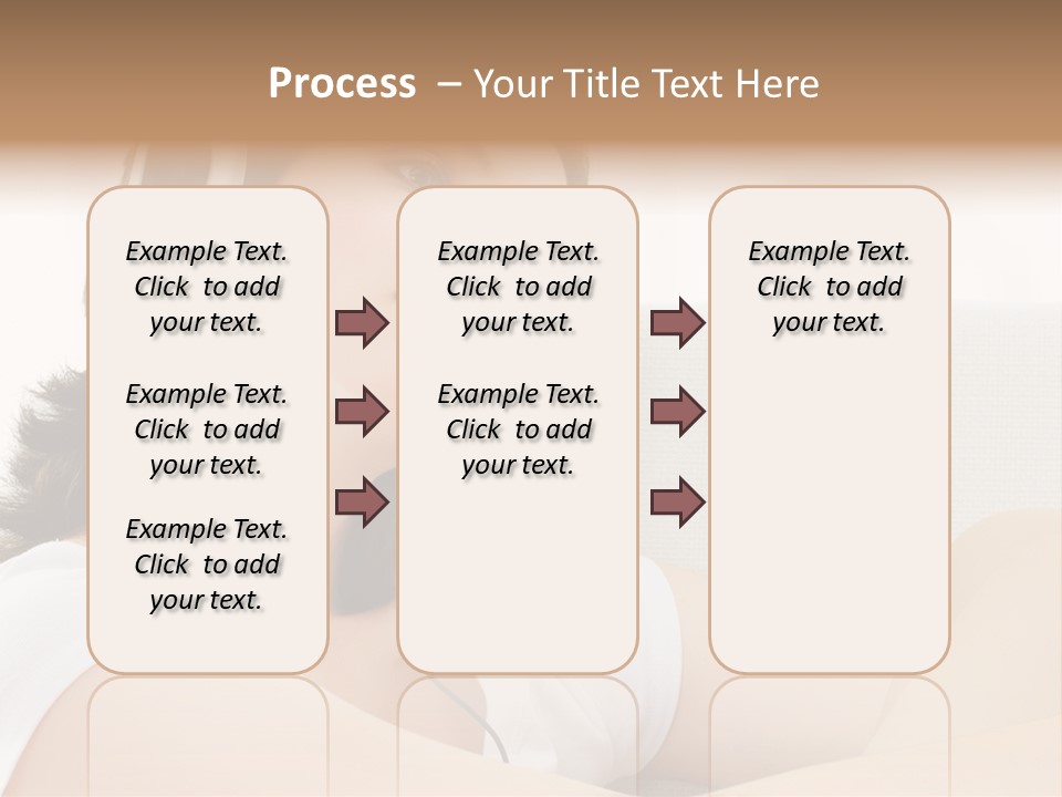 Comfort Young Girl PowerPoint Template