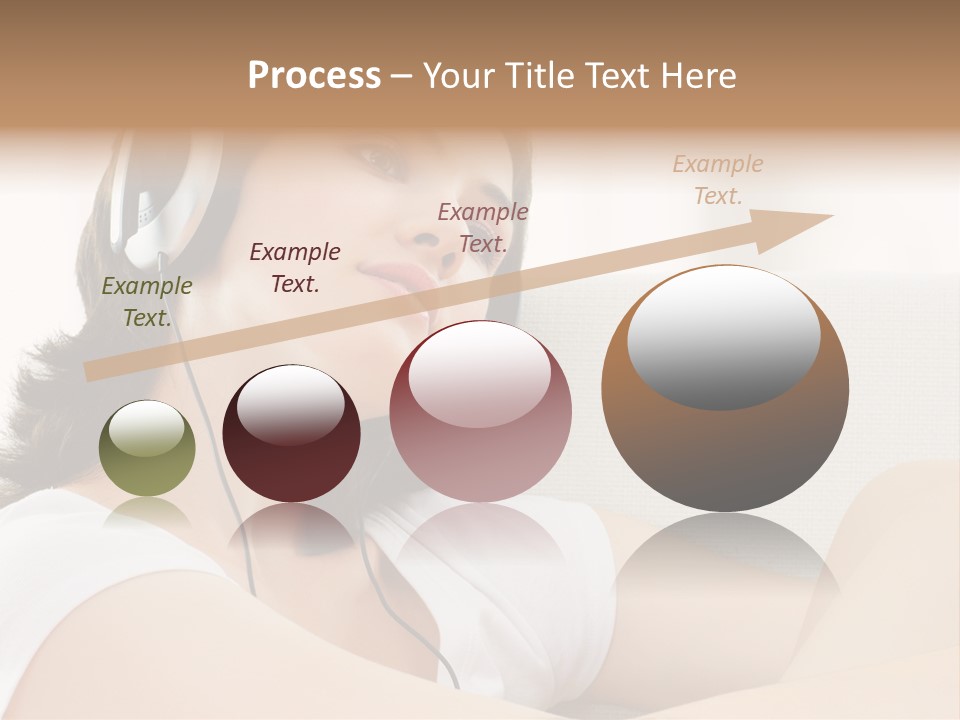 Comfort Young Girl PowerPoint Template