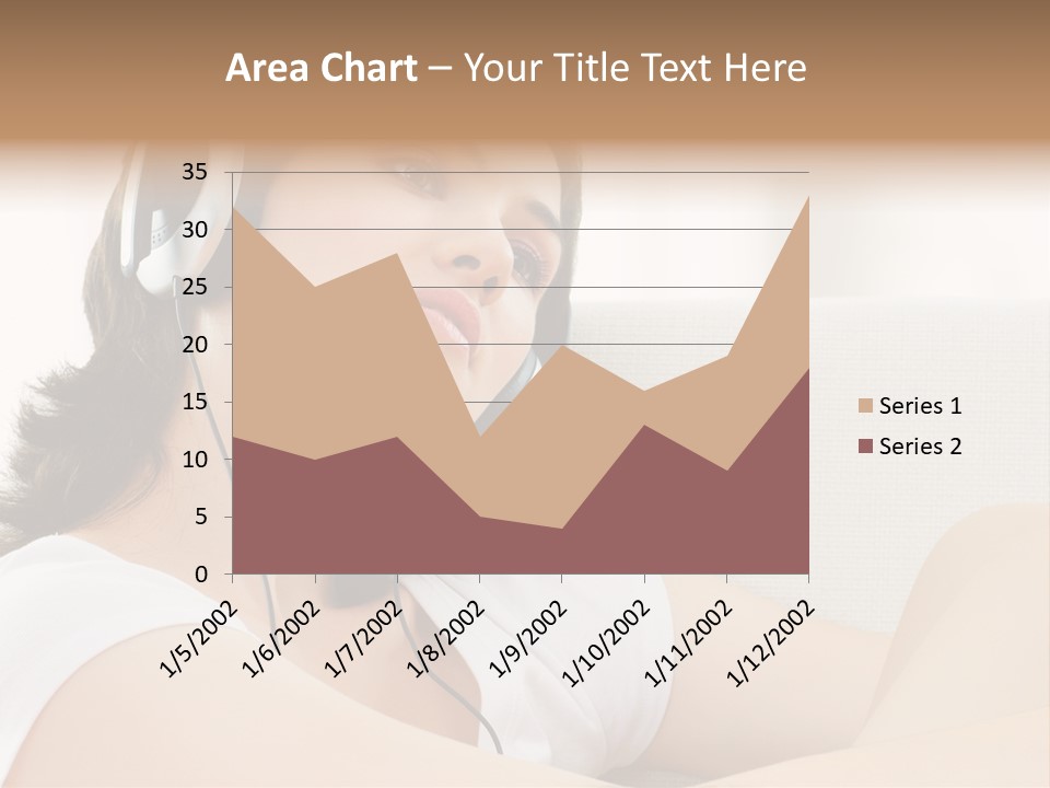 Comfort Young Girl PowerPoint Template