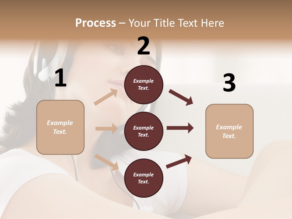 Comfort Young Girl PowerPoint Template