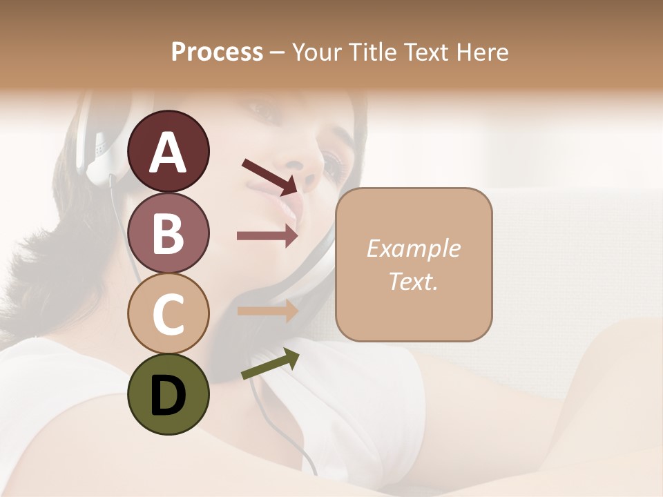 Comfort Young Girl PowerPoint Template