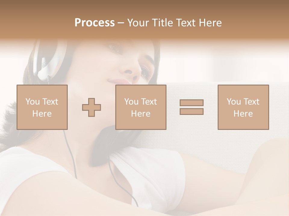 Comfort Young Girl PowerPoint Template