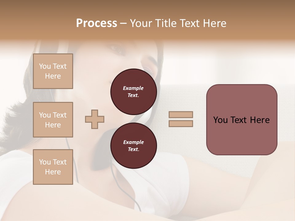 Comfort Young Girl PowerPoint Template