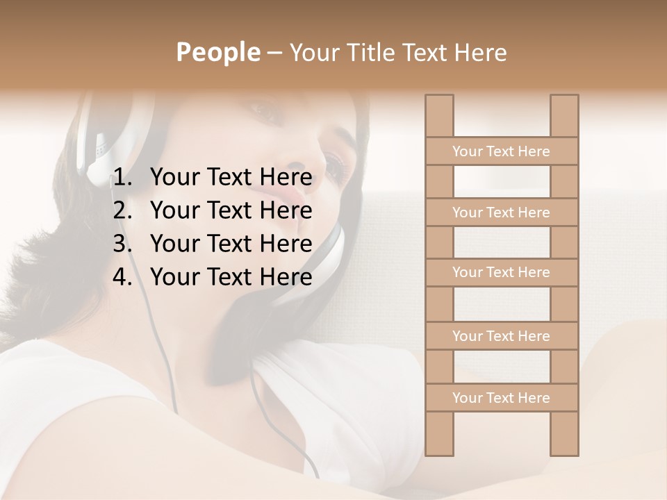 Comfort Young Girl PowerPoint Template