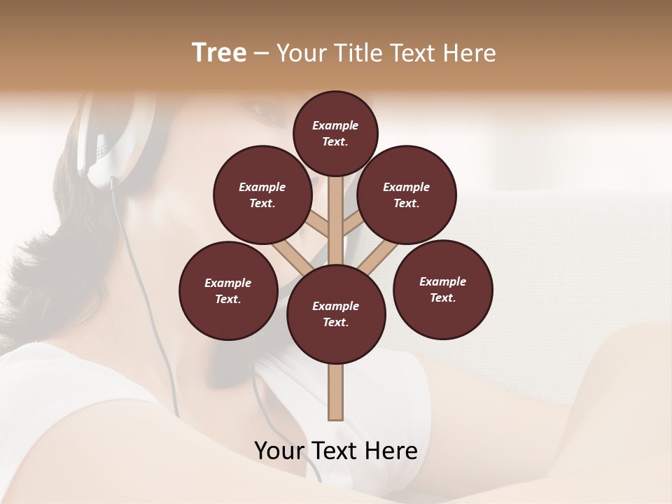 Comfort Young Girl PowerPoint Template