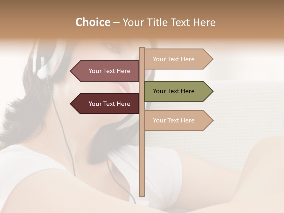 Comfort Young Girl PowerPoint Template