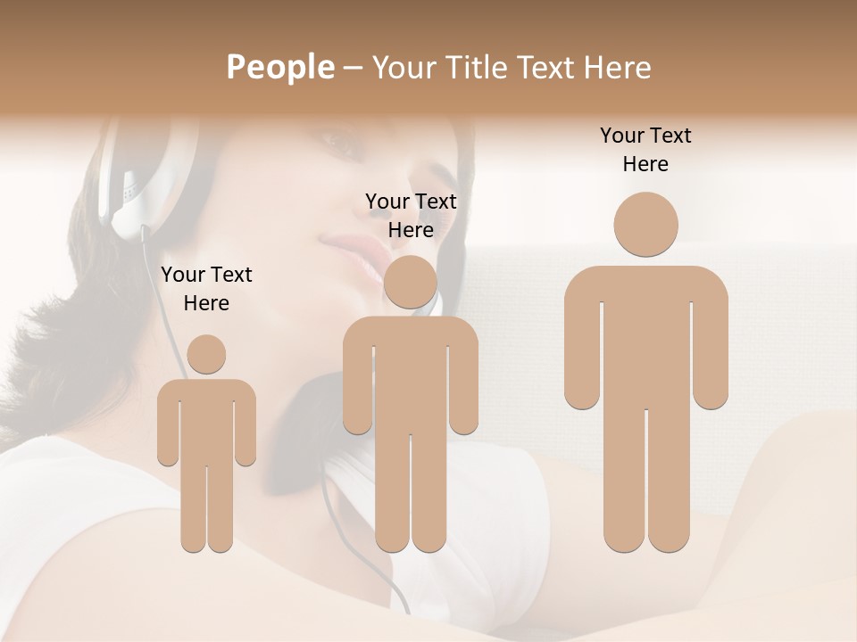 Comfort Young Girl PowerPoint Template