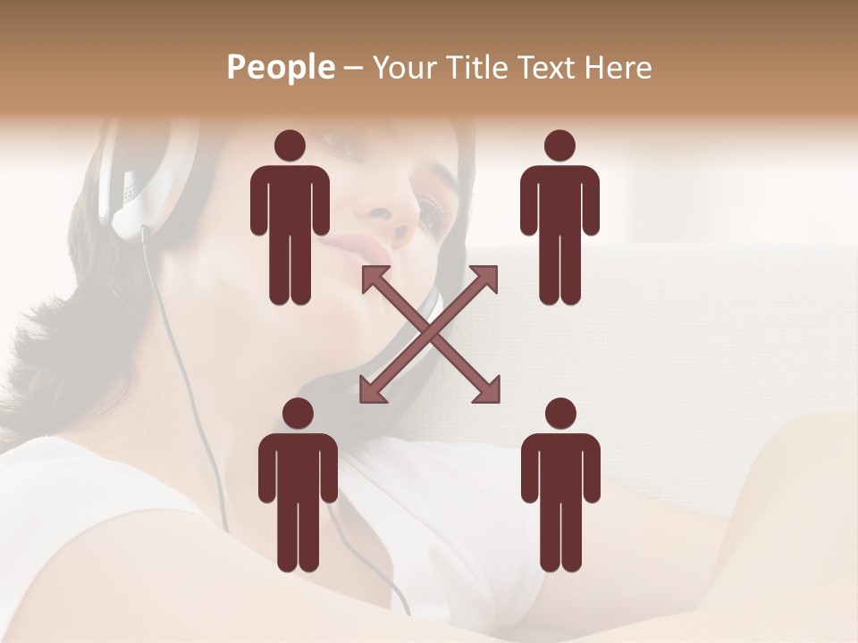 Comfort Young Girl PowerPoint Template