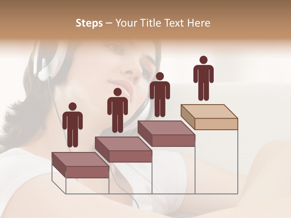 Comfort Young Girl PowerPoint Template