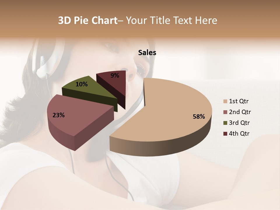 Comfort Young Girl PowerPoint Template