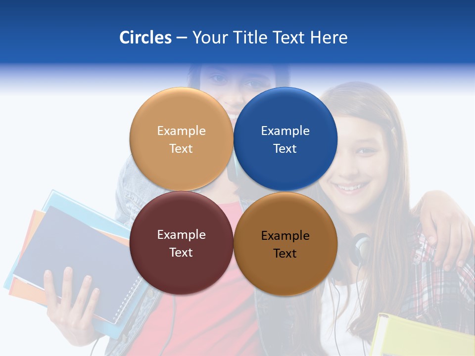 Friendly Embracing People PowerPoint Template