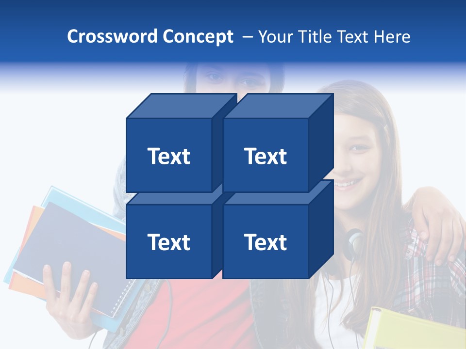Friendly Embracing People PowerPoint Template