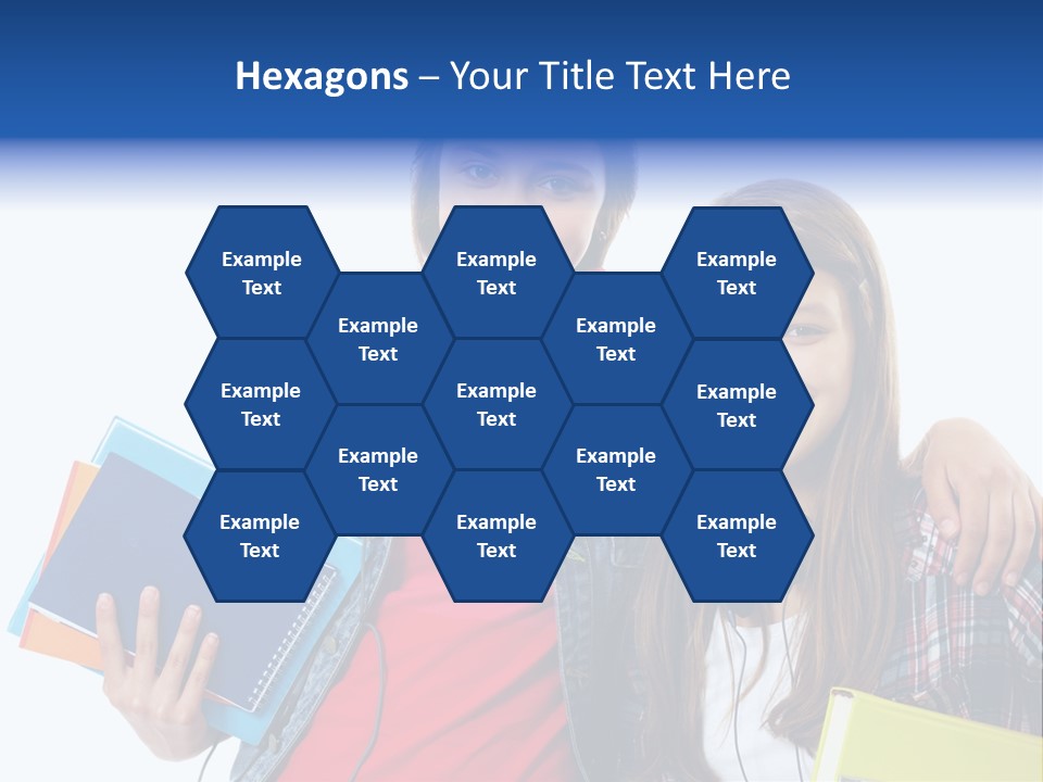 Friendly Embracing People PowerPoint Template