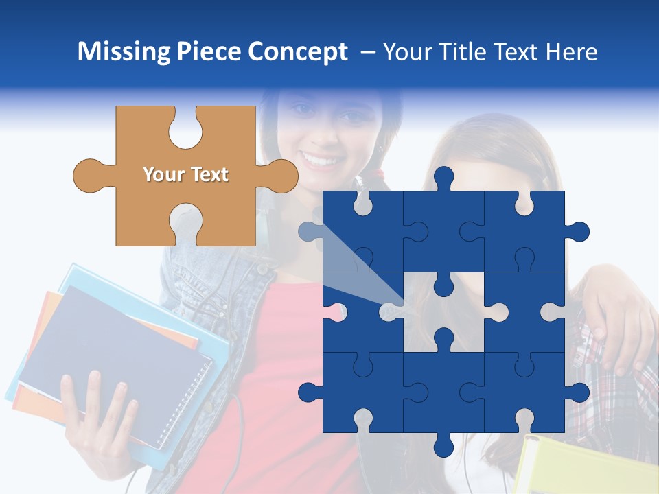 Friendly Embracing People PowerPoint Template