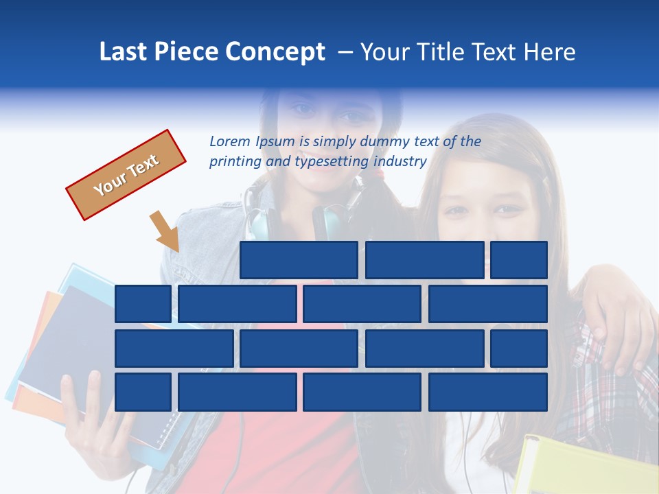 Friendly Embracing People PowerPoint Template