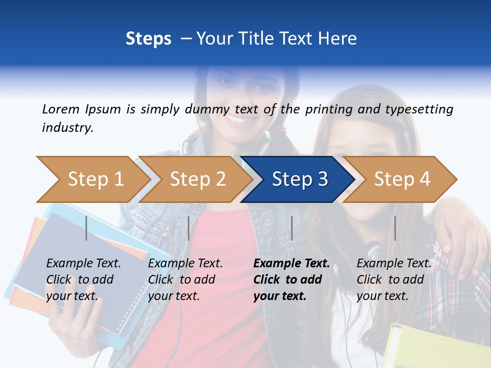 Friendly Embracing People PowerPoint Template
