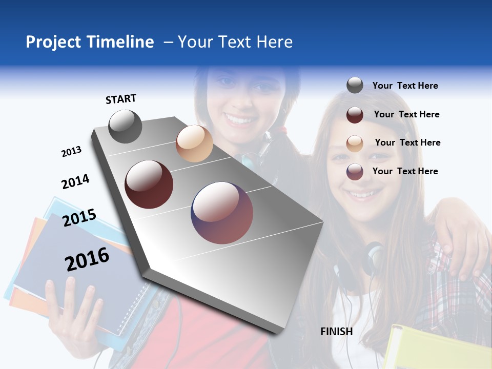 Friendly Embracing People PowerPoint Template