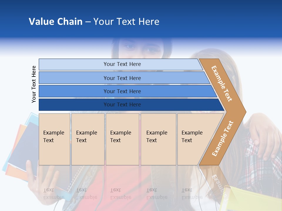 Friendly Embracing People PowerPoint Template